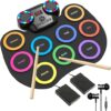 ROCKSOCKI Electronic Drum Set 9Pads With LED Lights