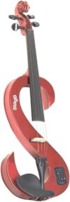 Stagg EVN 4/4 Electric Violin – Metallic Red