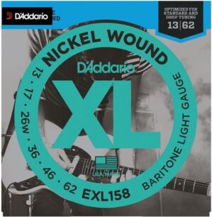 D'Addario EXL158 Baritone Light Guitar Strings 13-62