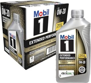 Mobil Extended Performance Full Synthetic Motor Oil 0W-20