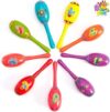 JOYIN Fiesta Wooden Maracas 9 Designs Noisemaker