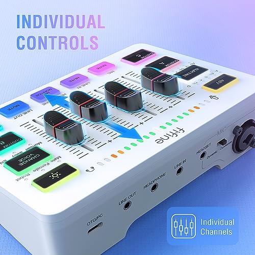 FIFINE Audio Mixer For Gaming And Podcasting - AmpliGame SC3W - Image 3