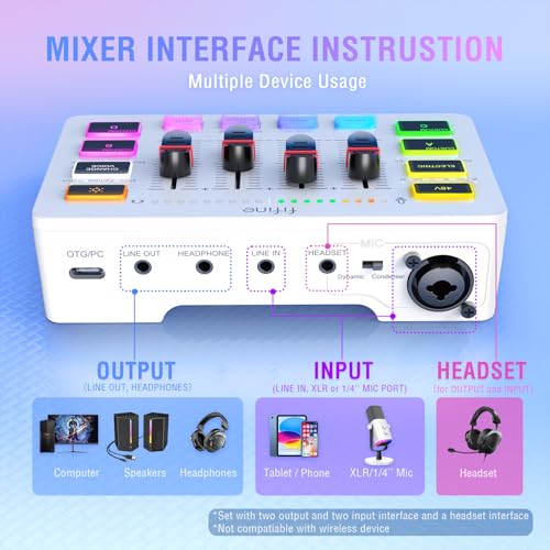 FIFINE Audio Mixer For Gaming And Podcasting - AmpliGame SC3W - Image 4