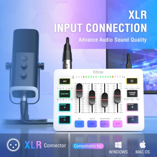 FIFINE Audio Mixer For Gaming And Podcasting - AmpliGame SC3W - Image 2