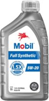 Mobil Full Synthetic Motor Oil 5W-20, 1 Quart