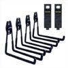 SMARTOLOGY Garage Hooks, 4 Pack Wall Mount Hanger