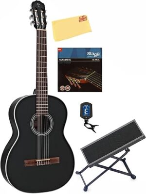 Takamine GC2 Classical Guitar Bundle - Black
