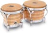 Latin Percussion Generation II® Bongos, Natural/Chrome