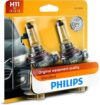 PHILIPS H11 Standard Halogen Headlight Bulb, 2-Pack