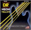 DR Strings Hi-Def Neon Bass Guitar Strings NYB-40