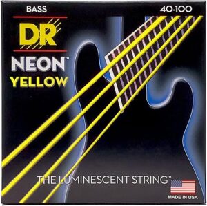 DR Strings Hi-Def Neon Bass Guitar Strings NYB-40