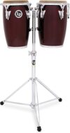 Latin Percussion Jr Wood Conga Set – Wine Red