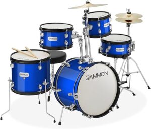 Gammon Percussion Junior Starter Drum Kit - Blue