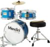 Mendini by Cecilio Kids Drum Set – Junior Kit w/ 4 Drums