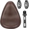 Newruiheng Leather Motorcycle Seat Mounting Kit (Brown)
