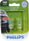 PHILIPS LongerLife Miniature Bulb, 2 Pack 12961LLB2