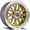 Rotiform LSR Gold Wheel, Painted Finish, 19×8.5 Inches