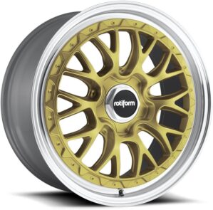 Rotiform LSR Gold Wheel, Painted Finish, 19x8.5 Inches