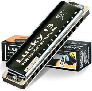 East top Lucky 13 Bass Plus Blues Harmonica