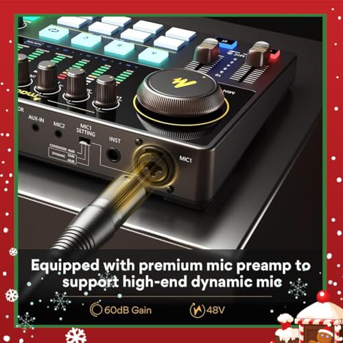 MAONO 10-Channel Podcast Mixer With Bluetooth - Image 3