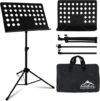EASTROCK Metal Sheet Music Stand – High Stability Adjustable
