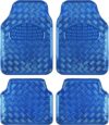 BDK Metallic Chrome All-Weather Car Floor Mats