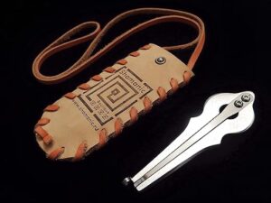 Shamanicshop Mini Phantom Jew's Harp In Leather Case