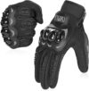 COFIT Motorcycle Full Finger Touchscreen Gloves – Black L