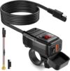 EXTRACTME Motorcycle Phone Charger, Dual USB & Voltmeter