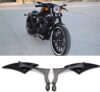 Rich Choices Motorcycle Spear Blade Rear View Mirrors