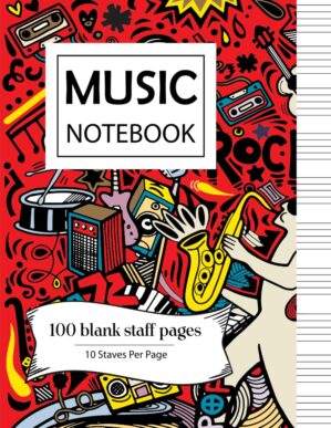 Music Notebook: Staff Manuscript Paper