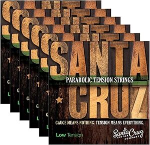 SANTA CRUZ Parabolic Tension Acoustic Guitar Strings Bundle
