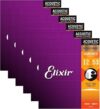 Elixir Phosphor Bronze Nanoweb 16052 Guitar Strings 6-Pack