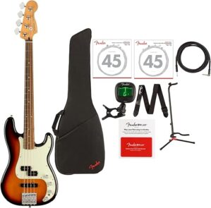Fender Player Plus Precision Bass Guitar Bundle