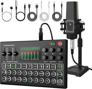 RHM Podcast Equipment Bundle: DJ Mixer & Mic