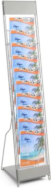 Displays2go Portable Literature Stand By Author’s Name