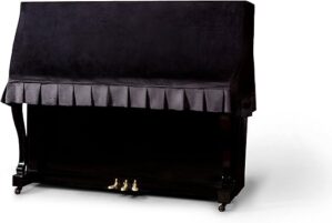 Clairevoire Premium Velvet Upright Piano Cover