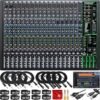 Mackie ProFX22v3 22-Channel USB Mixer Bundle