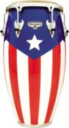 Latin Percussion Puerto Rican Flag Conga, 11-3/4 Inch
