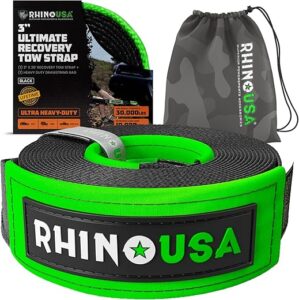 Rhino USA Recovery Tow Strap (3″ x 20′)