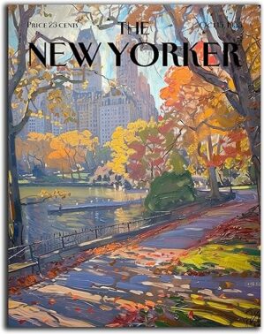 K&L DESIGN CO. Retro Vintage New Yorker Magazine Cover Wall Art Print By Unknown Author
