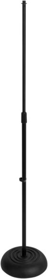 OnStage Round Base Microphone Stand, Black