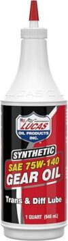 Lucas Oil SAE 75W-140 Synthetic Gear Oil – 1 Quart