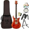 PRS SE Custom 24 30th Anniversary Orange Flame Guitar CM4F30OR-KIT-01