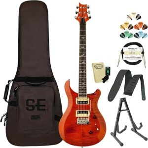 PRS SE Custom 24 30th Anniversary Orange Flame Guitar CM4F30OR-KIT-01