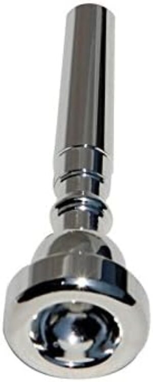 GLORY Silver Plated Bb Trumpet Mouthpiece, 3c