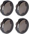 NTHREEAUTO Smoke Bullet Turn Signal Light Lens Cover Compatible With Harley, Qty 4