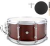 EASTROCK Snare Drum 14×6.5 Reddish Brown Finish