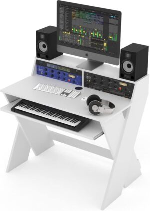 Glorious Sound Desk Compact Studio Workstation (White)