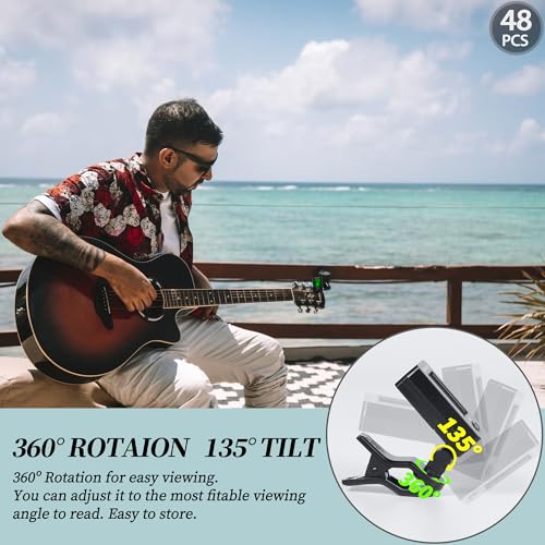 Sound harbor Clip On Tuner For All Instruments (Tuner 48 Pack) - Image 4